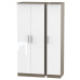 Contrast Tall 3 Door Wardrobe Contrast Tall 3 Door Wardrobe